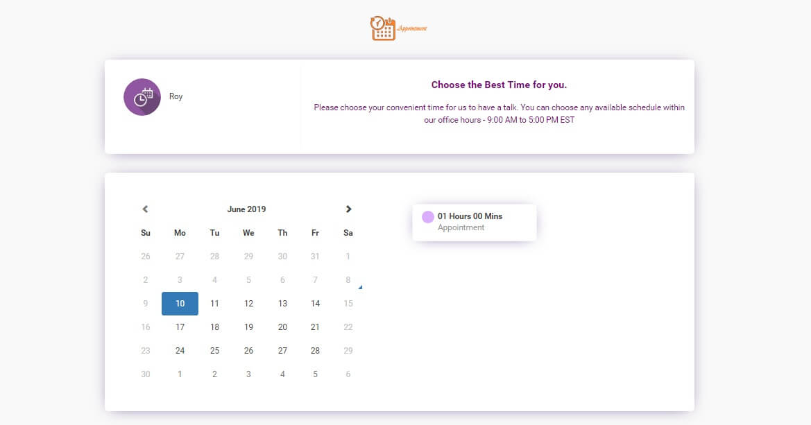 Appointment scheduling software
