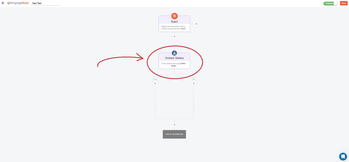 engagebay automation options