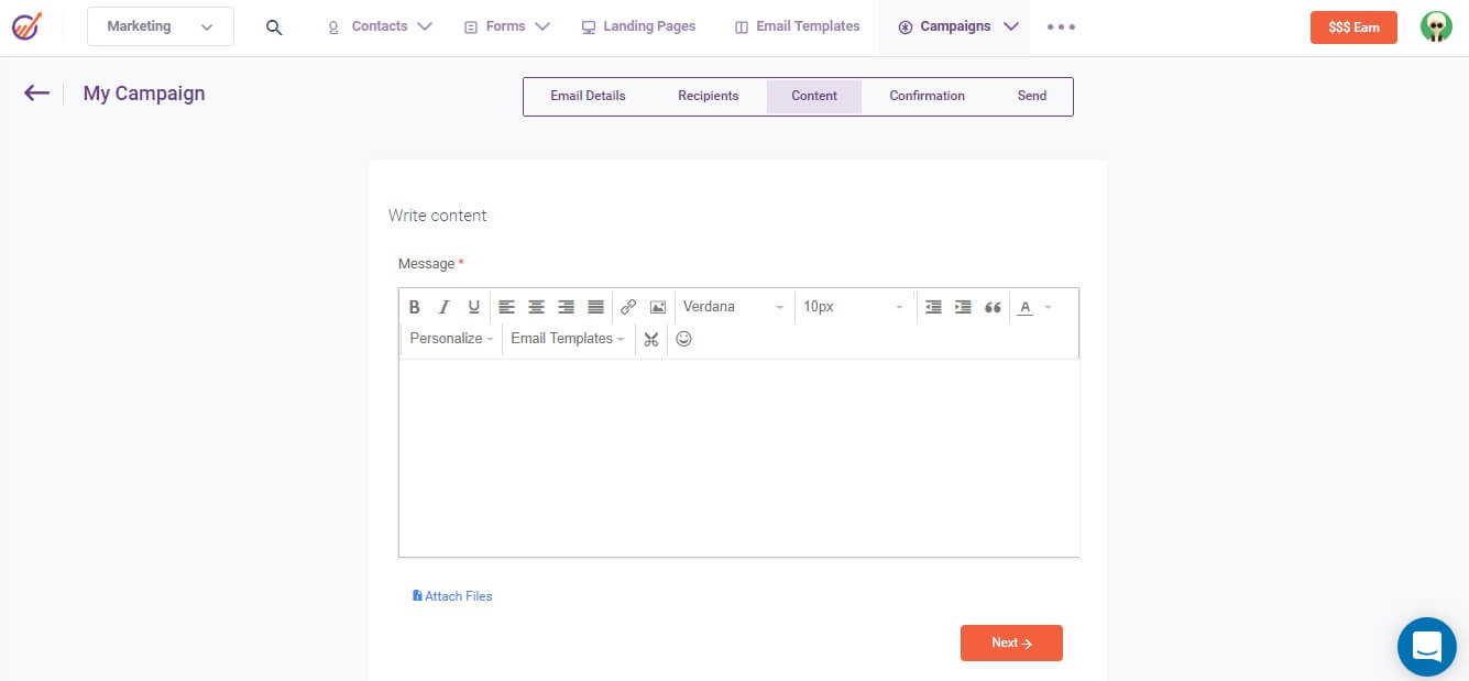 filters in email broadcast
