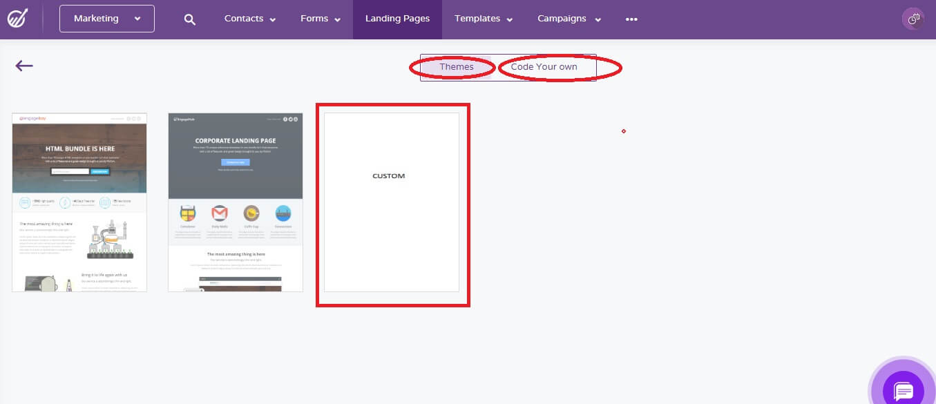 landing page templates