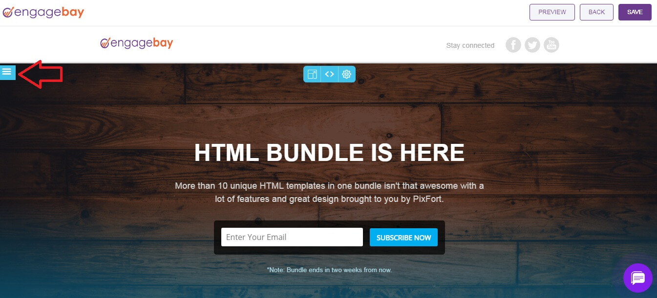 drag and drop landing page designer