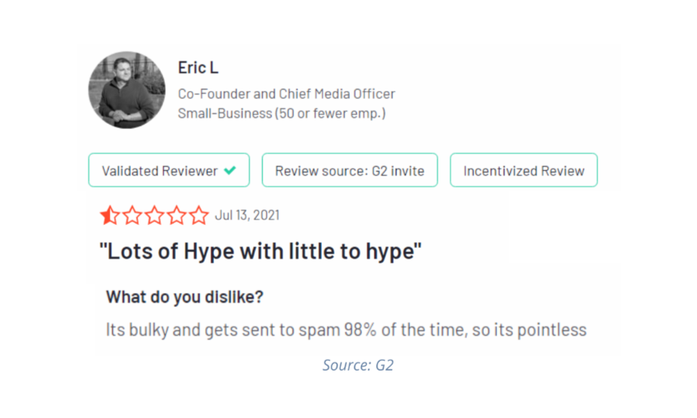 HubSpot customer review2