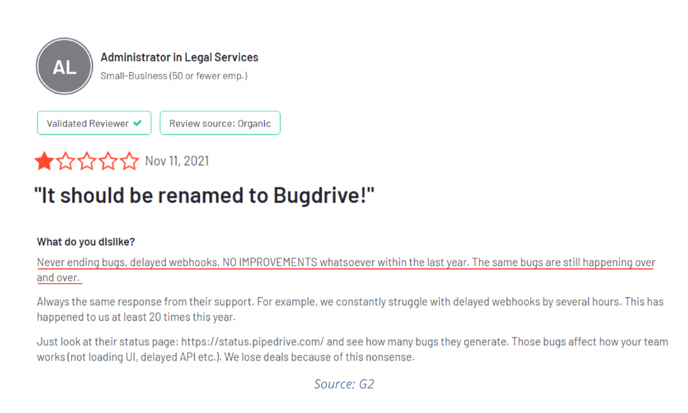 Pipedrive customer review3