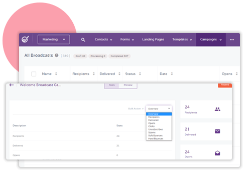 contact management in engagebay crm