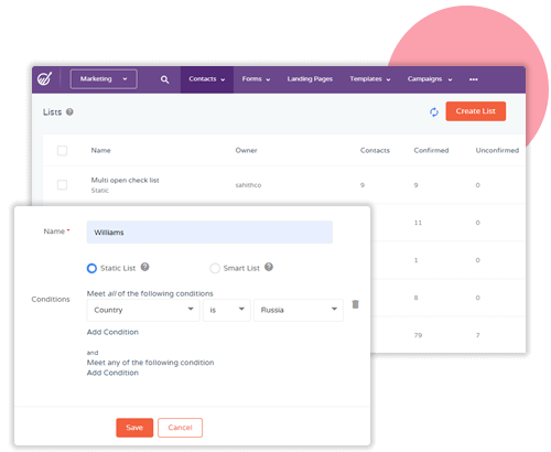 nurture leads in engagebay crm